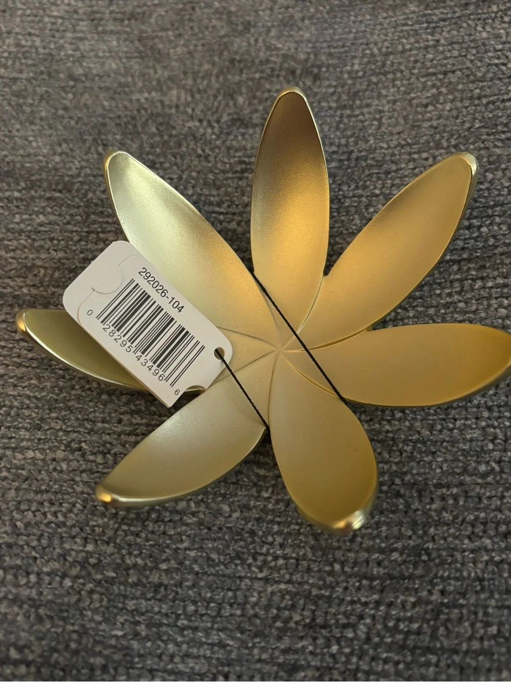 Umbra Magnolia Metallic Gold Floral Jewelry Tray